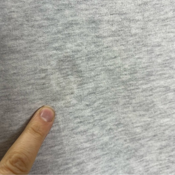 French Connection Heathered Grey Bull Dog Crew Neck Cropped Sweatshirt XS - Picture 8 of 8